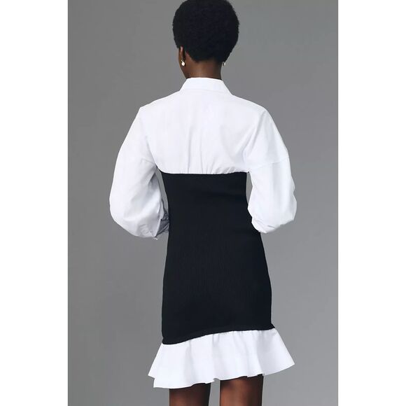 Anthropologie Twofer Collared Mini Dress - Picture 2 of 8